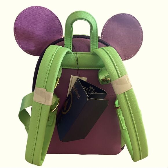 NWT Disney 50th Mickey’s Main Attraction Loungefly | Alice’s Mad Tea Party